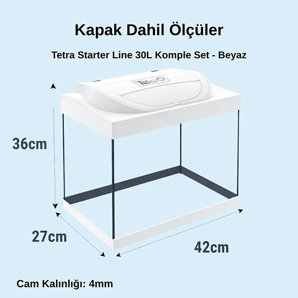 Starter Line Led Akvaryum Seti - Beyaz - 30LT-4