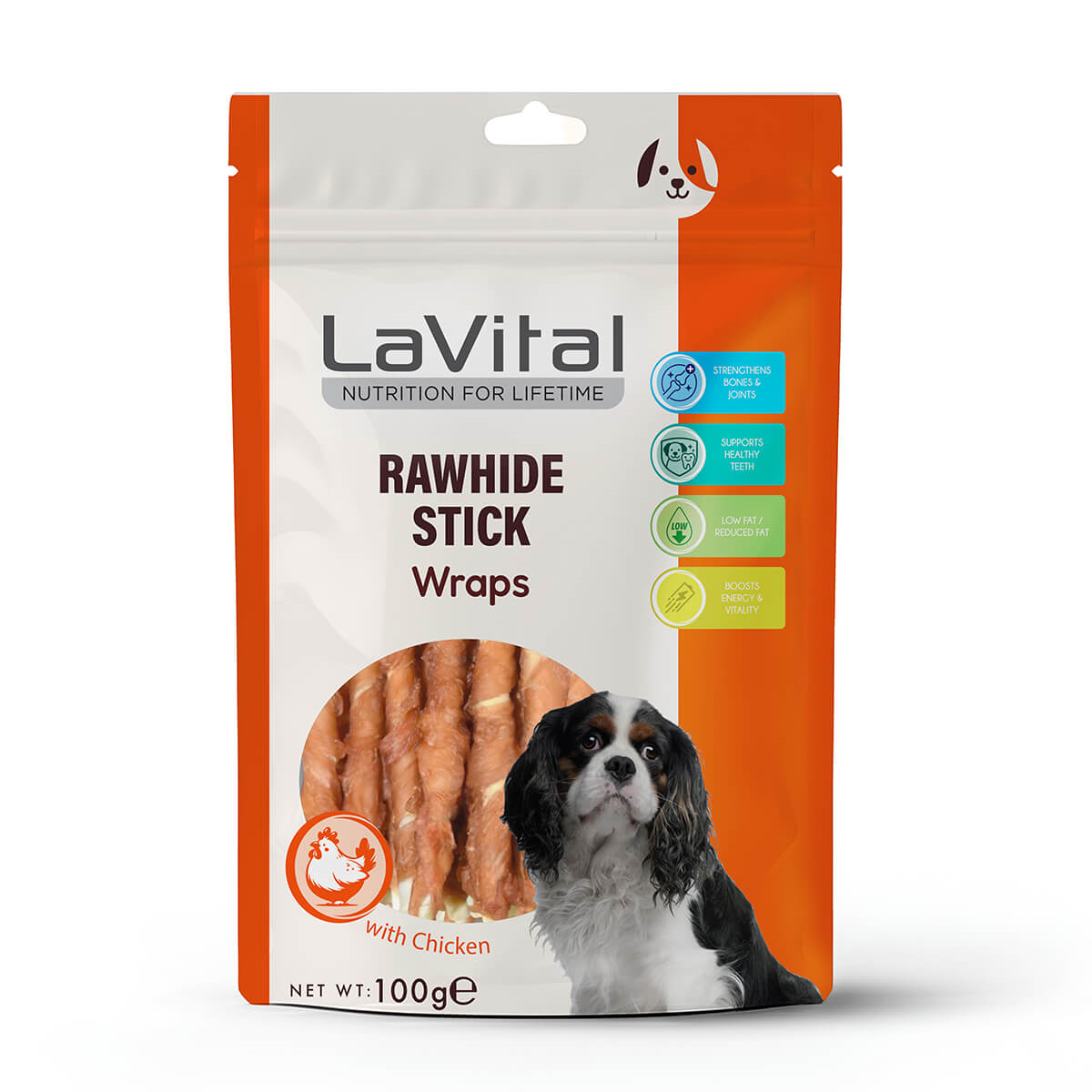 Tavuk Etli Sarılı Çubuk Köpek Ödülü 100GR-1