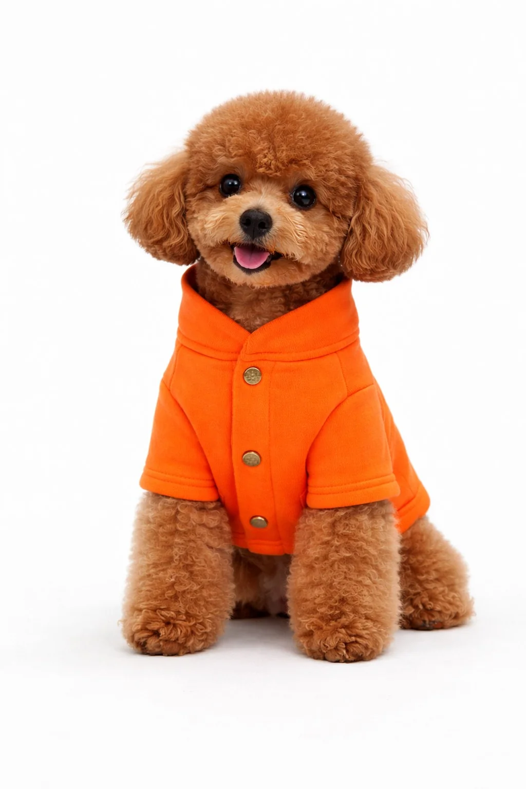 Turuncu Hakim Yaka Comfort Fit Köpek Sweat Ceketi (WarmFlex Koleksiyonu) XL Beden-2