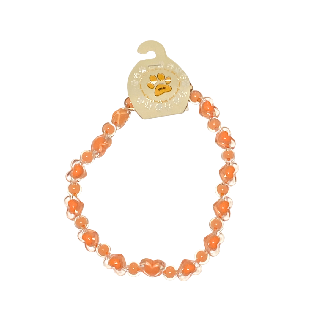 Turuncu Kalpli Kolye L-1