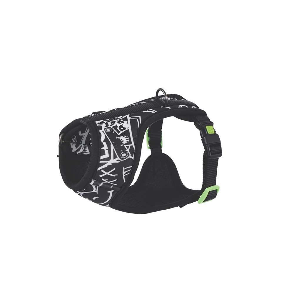 URBAN STYLE BLACK/WHİTE EASY FİT KÖPEK GÖĞÜS TASMASI (L) 10872799 -3