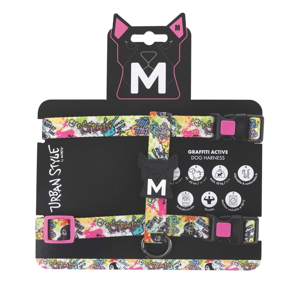 URBAN STYLE GRAFFITI ACTİVE KÖPEK GÖĞÜS TASMASI (M) 10868799 -3