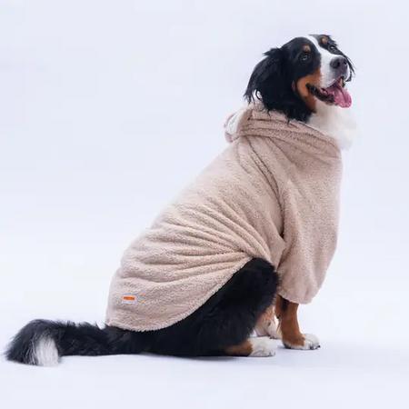  25759 Bej LuccaTeddy Büyük Irk Hoodie 6XL