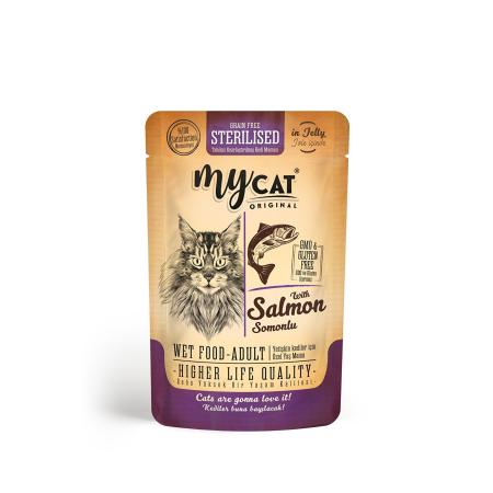 Mycat Somonlu (Kısırlaştırılmış) Sterilised Pouch Yaş Mama 85gr 4023