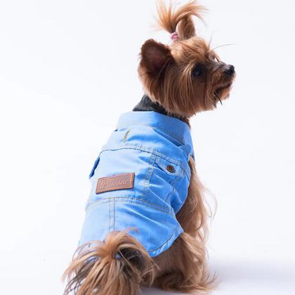 Açık Mavi Denim Look Gömlek L KPAW-25408