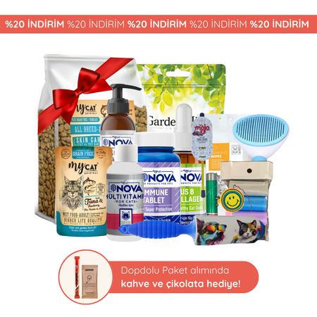  Az Tahıllı Skin Care Somon Balıklı Yetişkin Kedi Maması 1kg  (Dopdolu Paket )