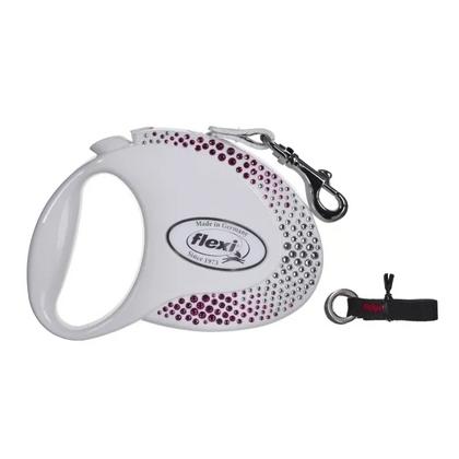  Flexi Glam M Beden Beyaz 5MT Şerit Tasma ADP-235-180004B