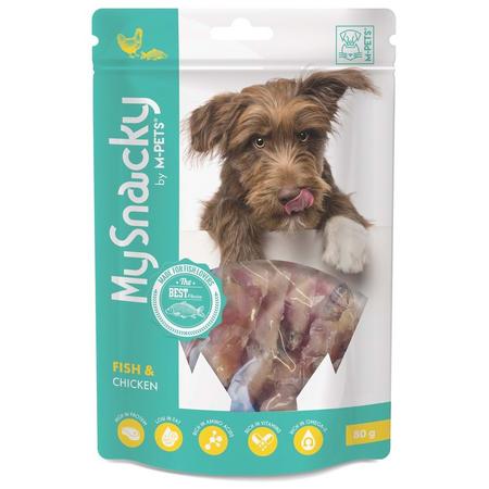  M-Pets My Snacky Fish & Chicken Köpek Ödülü 80gr brsp-19010615