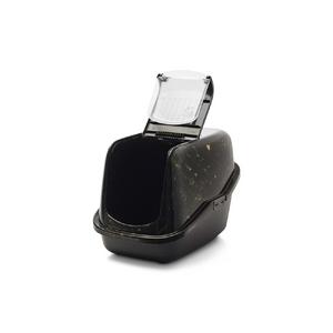  Nestor Mermer | Şık Kedi Kum Kabı – Mermer Siyah Altın