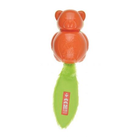  ON/OFF TEDDY KÖPEKLER İÇİN KAUÇUK OYUNCAK ORANGE/GREEN  BRSP-10631499 