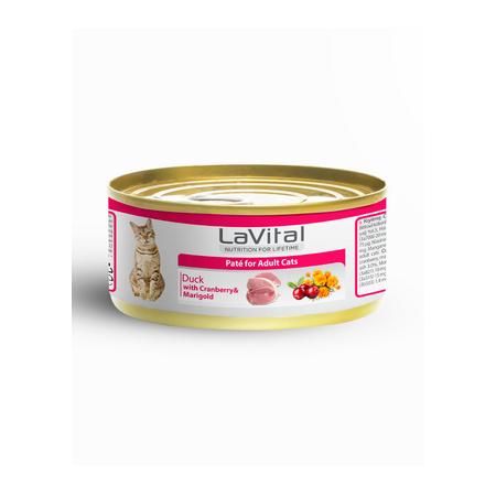  Ördekli, Kızılcık ve Kadife Çiçekli Yetişkin Kedi Konservesi 85GR