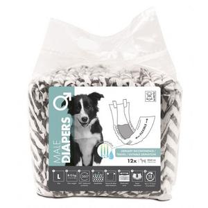 brsp 10116399 M-PETS DIAPERS ERKEK KÖPEKLER İÇİN KÜLOT BEZ (L) 12Lİ