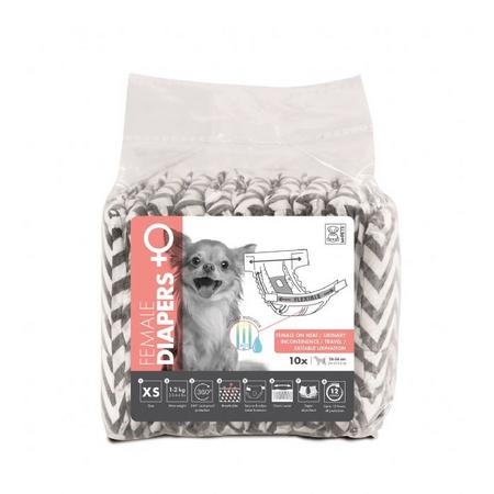 brsp 10116599 M-PETS DIAPERS DİŞİ KÖPEKLER İÇİN KÜLOT BEZ (XS) 10LU