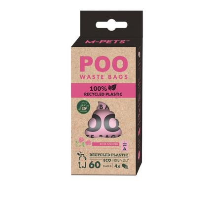 Poo 100% Recycled Dışkı Poşeti Gül Kokulu 4x15 Yaprak 10171599