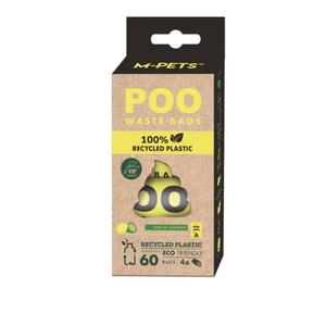 Poo 100% Recycled Dışkı Poşeti Limon Kokulu 4x15 Yaprak 10171799