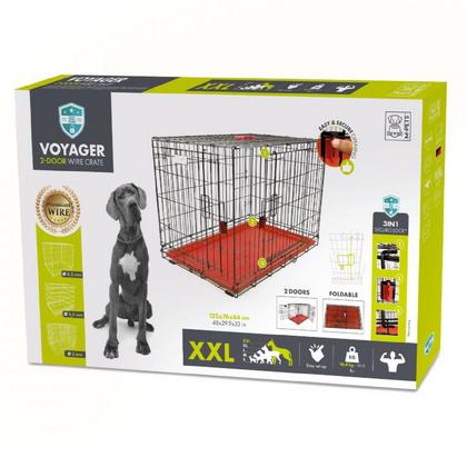 10450305 M-PETS VOYAGER KÖPEK KAFESİ 2 KAPILI (XXL) 122X76X84CM brsp