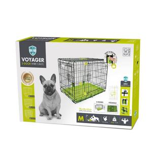 brsp 10451203 M-PETS VOYAGER KÖPEK KAFESİ 2 KAPILI (M) YEŞİL 76X48X53CM 