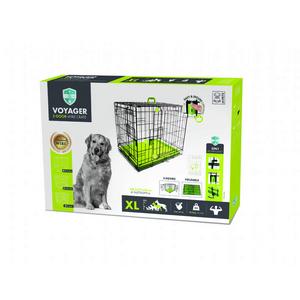 10451403 M-PETS VOYAGER KÖPEK KAFESİ 2 KAPILI (XL) YEŞİL 106X71X76CM brsp
