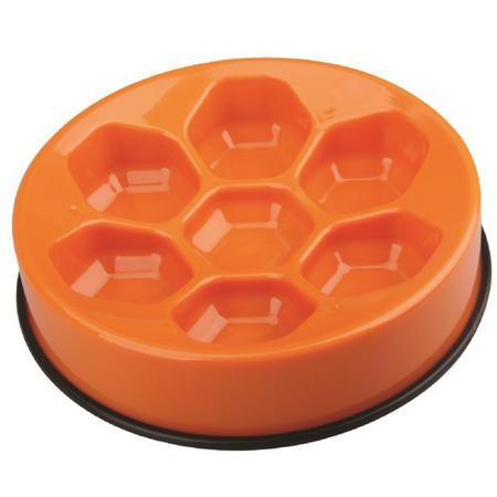 10503917 M-PETS CAVITY YAVAŞ YEME MAMA KABI 1200ML ORANGE brsp