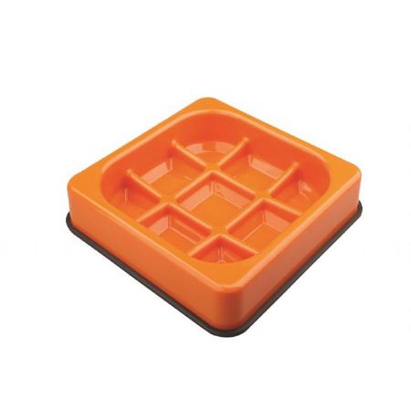 10504117 M-PETS WAFFLE YAVAŞ YEME MAMA KABI 1500ML ORANGE brsp