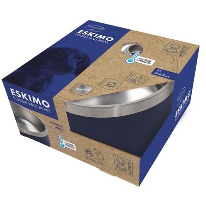 10530899 M-PETS ESKIMO ÇİFT CİDARLI MAMA KABI 2L BLUE