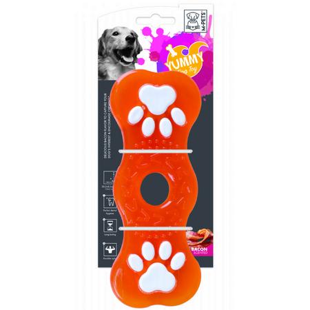 10635799 M-PETS YUMMY BONE ET AROMALI KAUÇUK KÖPEK OYUNCAĞI brsp