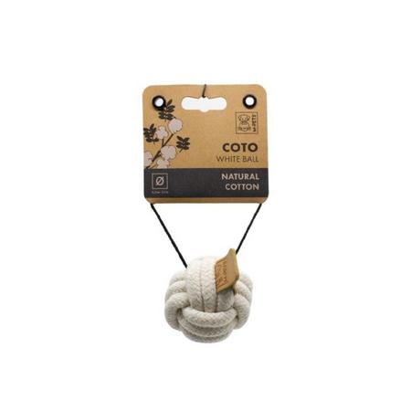 10647301 M-PETS COTO WHITE BALL 6.5CM ÖRGÜ TOP OYUNCAK brsp