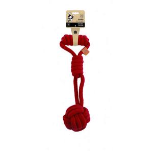 M-Pets Coto Red Tug Ball 36cm Örgü Oyuncak Brsp-10662105