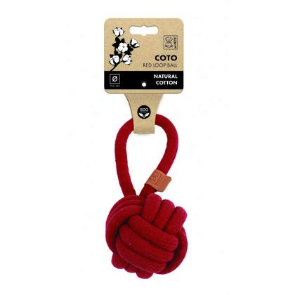 M-Pets Coto Red Loop Ball 6,5cm Çekmeli Örgü Top Oyuncak Brsp-10662205