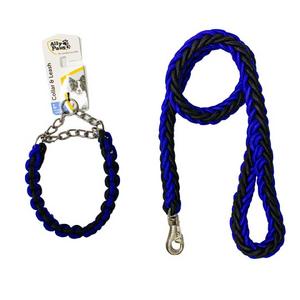 10714 ALLY PAWS COLLAR & LEASH (L) 2,5CMX120CM brsp