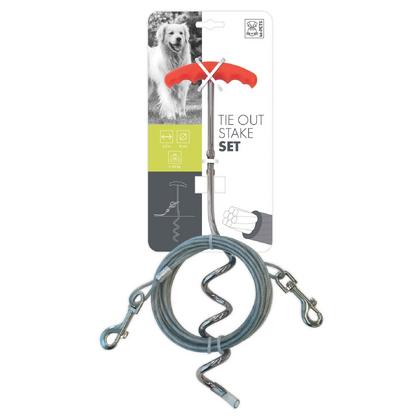 10800105 M-PETS BAĞLAMA KAZIĞI/BAĞLAMA HALAT 4,5MT/RED