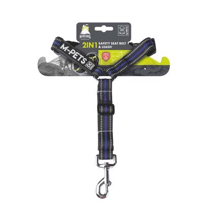 10830299 M-PETS HIKING 2IN1 GÖĞÜS TASMASI+EMNİYET KEMERLİ TASMA MAVİ