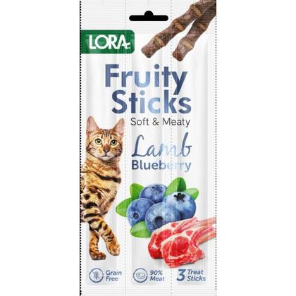 Proff Fruity Sticks Lora Kuzu Etli ve Yaban Mersinli Kedi Ödülü 3x5 Gr  lora