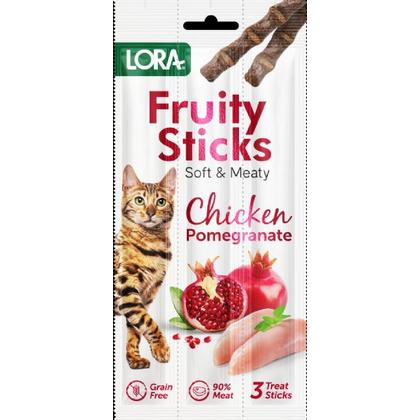 Proff Fruity Sticks  Lora Tavuk Etli ve Narlı Kedi Ödülü 3x5 Gr lora