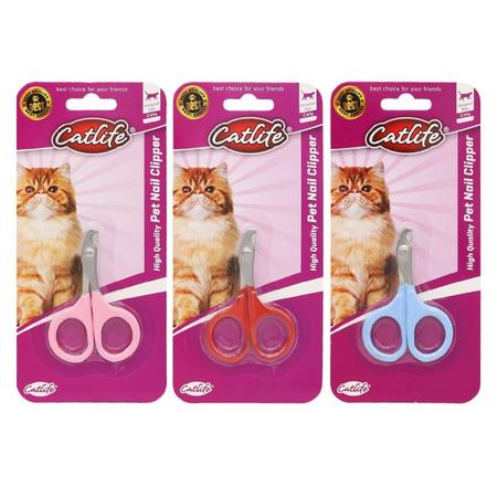 brsp 201001-CATLİFE Kediler için tırnak makası  8X5.5CM MİX