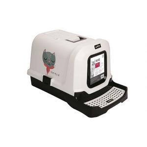 20101499 M-PETS SUEZ LOVE/CAT KAPALI KEDİ TUVALETİ 69X42X41CM brsp