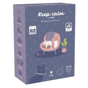 Keep Calm Calming Sakinleştirici Kedi Tasması Gri 20123299