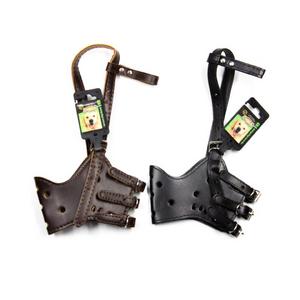 brsp 201452-DOGLİFE KÖPEKLER İÇİN AYARLANABİLİR DERİ AĞIZLIK (XXL)