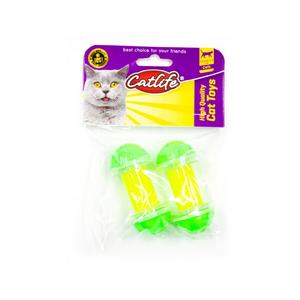 brsp 202359-CATLİFE  2'li paket Zilli kedi oyuncağı 
