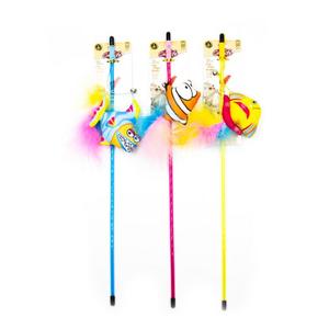 Catlife Kediler İçin Oyuncak Olta Zilli Tüylü Balık BRSP-203028