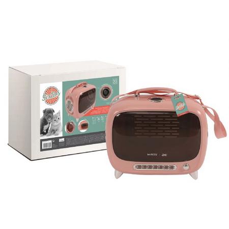 brsp 20400899 M-PETS SIXTIES TV TAŞIMA ÇANTASI PİNK 44X26X38CM
