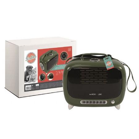 brsp 20401099 M-PETS SIXTIES TV TAŞIMA ÇANTASI GREEN 44X26X38CM