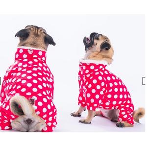 23522 Fuşya Dots Tulum Yağmurluk 2XL beden8683642024690