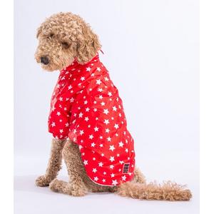 23569 Red Stars Büyük Irk Yağmurluk 4XL beden paw