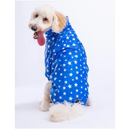 23570 Mavi Stars Büyük Irk Yağmurluk 4XL paw