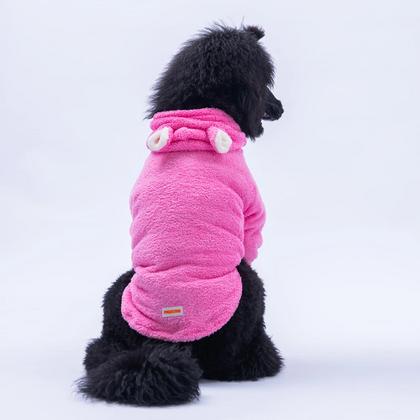 25757 Pembe LuccaTeddy Büyük Irk Hoodie 4XL