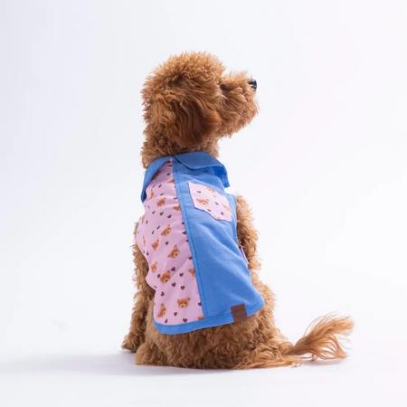 26409 Cozie Bear Desenli Denim Gömlek XL Beden