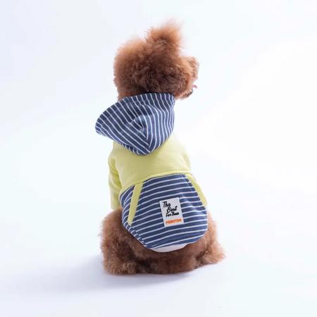 26722 Yeşil Sera Stripe Hoodie M Beden KPAW