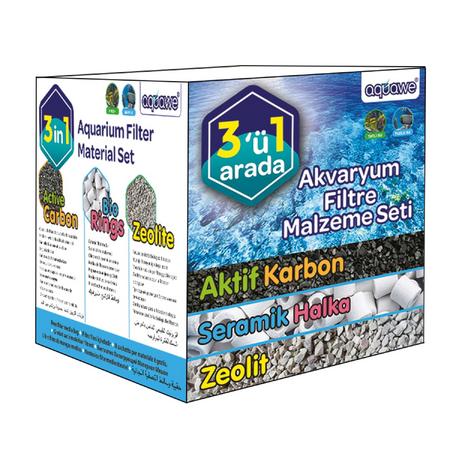 3İN1 AKVARYUM FİLTRELERİ İÇİN MATERİAL SET SA037