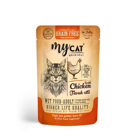 Mycat Tavuk Etli Pouch Yaş Mama 85gr 4016
